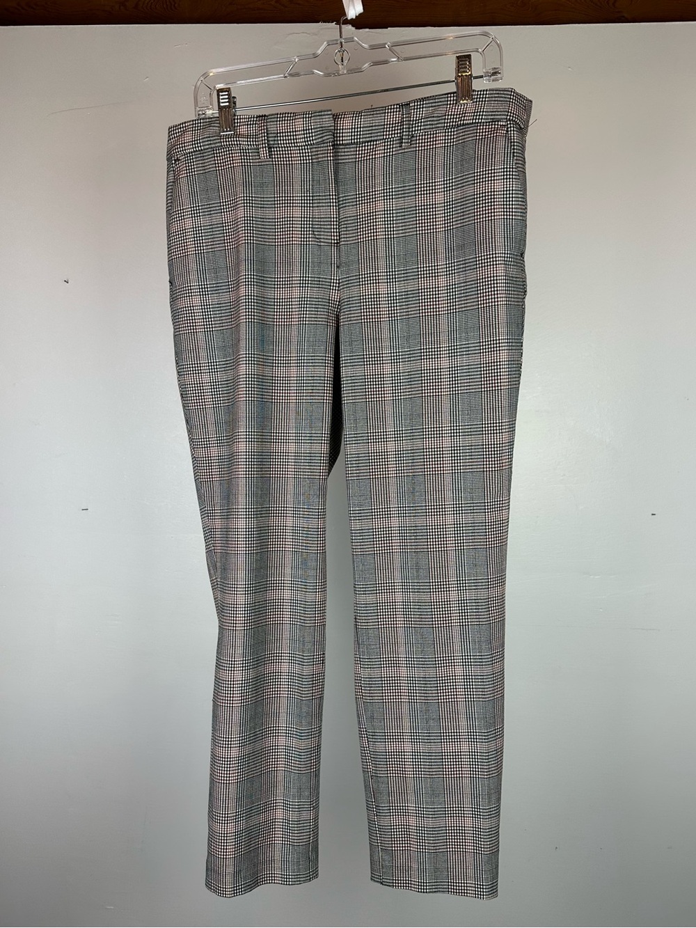 Classic Plaid Women's Dress Pants